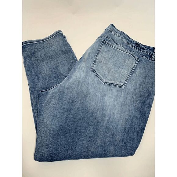 Kut Womens Denim Jeans Katy Boyfriend Distress Blue Wash Plus Size 24W - Picture 1 of 10
